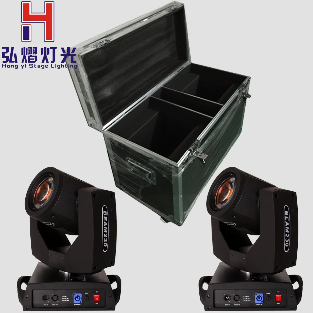 

(2pcs/lot)Moving head Beam 230W Sharpy 7r Osram lamp with flight case 16channels Stage Light 1/13T/S stage lighting