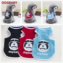 Spring/Summer Pet Dog Vest T-Shirt Security Letter Dog Shirt S-XXL Pet Clothes For Dogs Cats Puppy Dog Clothes