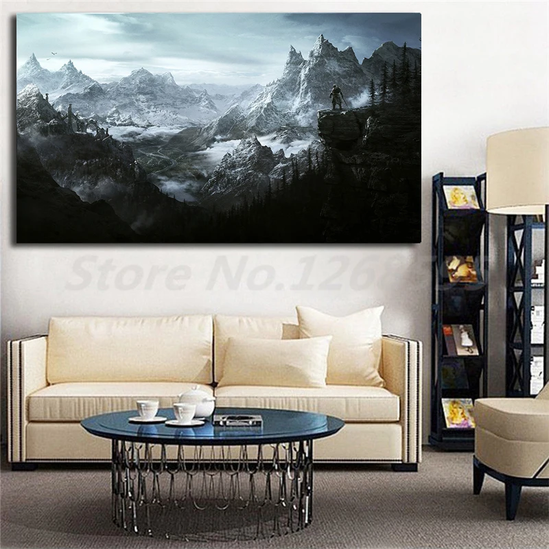 

The Elder Scrolls V Skyrim HD Wallpaper Wall Art Canvas Posters Prints Painting Wall Pictures For Office Living Room Home Decor