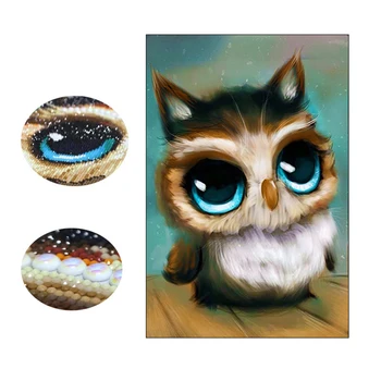 

Full Diamond Painting 3D DIY Round Specail Diamond Embroidery Owl Diamond Mosaic Home Decor Arts Crafts&Sewing Crpsen
