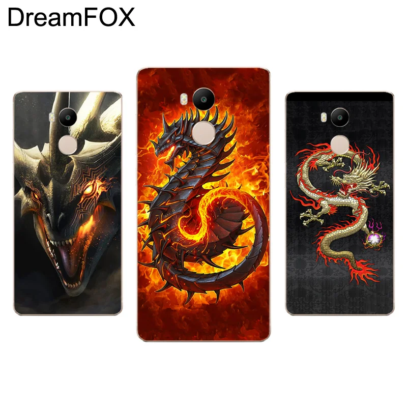 DREAMFOX M092 дракон и китайский Мягкий ТПУ силиконовый чехол для Xiaomi Redmi Note 3 4 4X5 5A 6 7 Pro