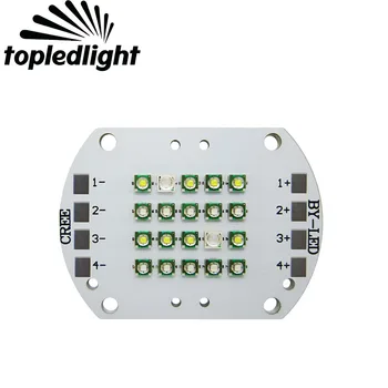 

Topledlight DIY 4 Channel 20LED Cree XPE XP-E White 10000K Royal Blue 455NM Blue 470NM + Epileds UV Ultraviolet 420NM Led Lamp