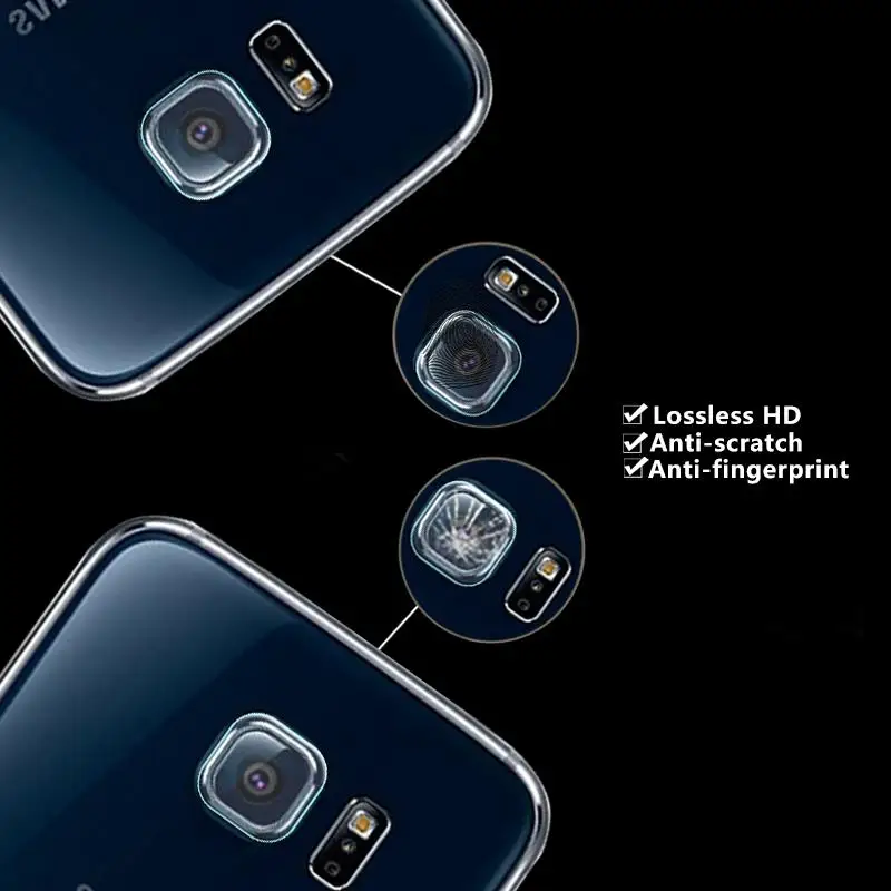 Premium Back Camera Lens Tempered Glass Film For Samsung galaxy S6 Edge