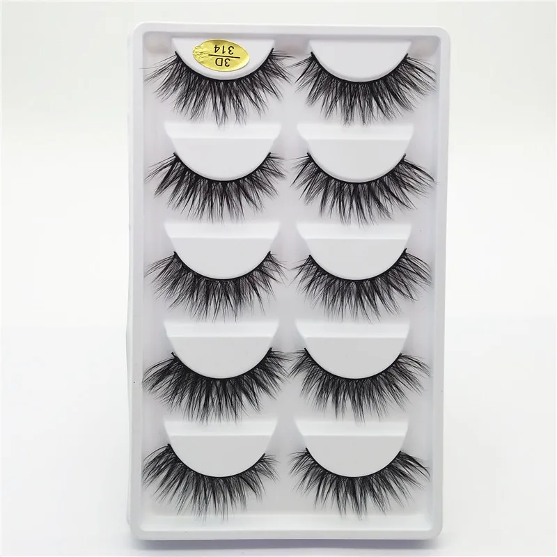 Накладные ресницы 3D ручной работы натуральный макияж накладные густые cola para cilios