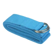 Эластичный ремень для йоги d-кольцо пояса талии для тренировки ног фитнеса 180 см регулируемый более прочный и твердый хлопок затянуть abdominals S#4