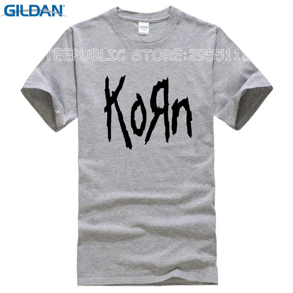 New mens t shirts fashion 2017 Korn Metal Rock band Logo Graphic T Shirt Cotton O Neck short sleeve Tee Shirt hip hop Size-jpg7jpg7jpg7