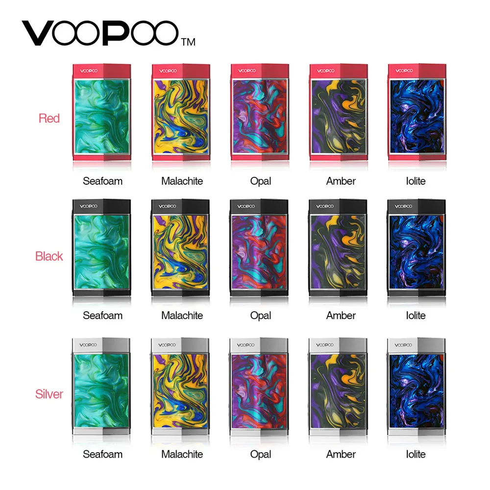 Новый оригинальный VOOPOO слишком Смола 180 Вт TC коробка мод двойной Sidesilp чехлы с Gene Chip 0,01 S Быстрый обжиг без 18650 батарея E-Cig MOD