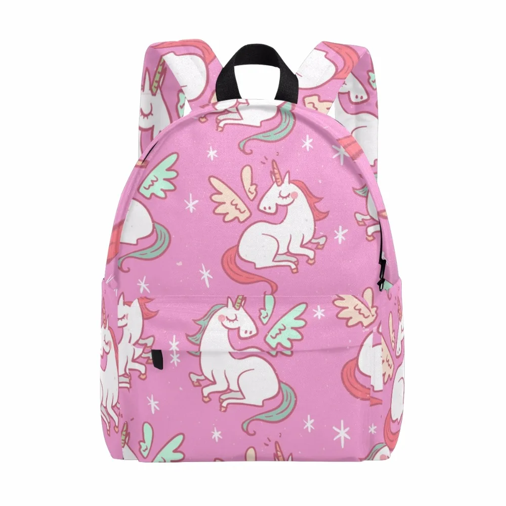 Unicreate Backpack Unicorn Stars Student Book Bags Canvas Backpack