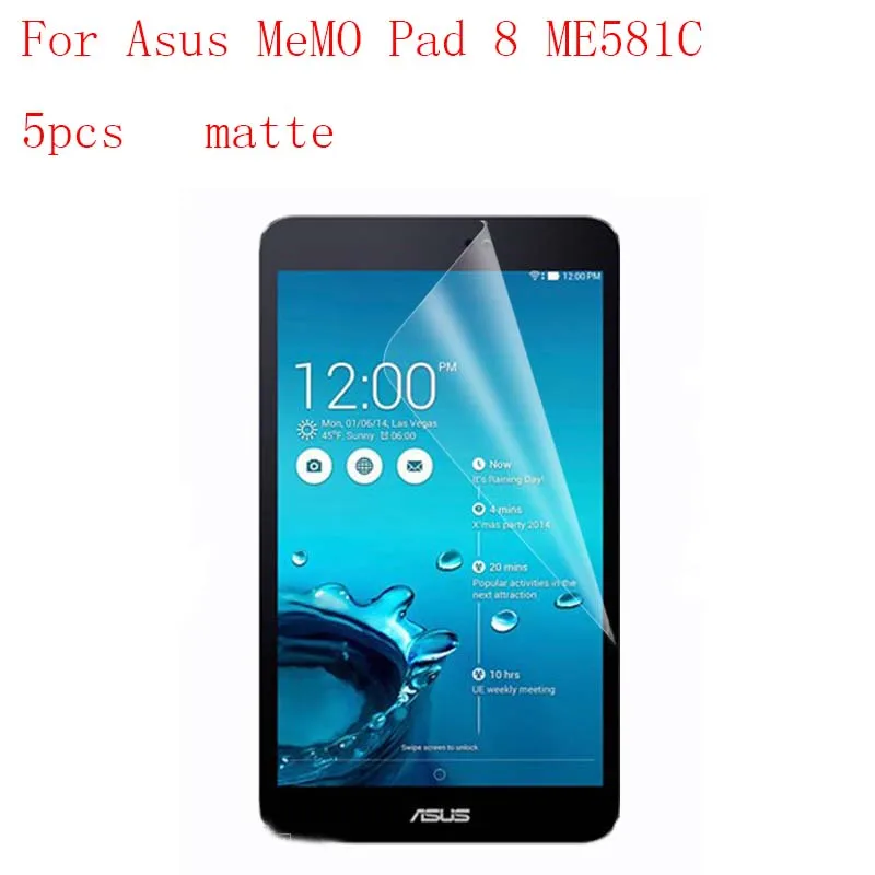 Anti-glare LCD clear Screen Protector Protective Film For Asus MeMO Pad 8 ME581C 5pcs in 1 package | Компьютеры и офис