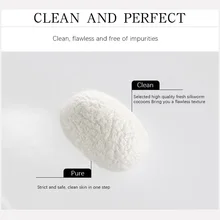 100Pcs Organische Natürliche Seide Kokons Seidenraupe Bälle Gesichts Hautpflege Peeling Reinigung Akne Anti Aging-Bleaching Schönheit Werkzeuge