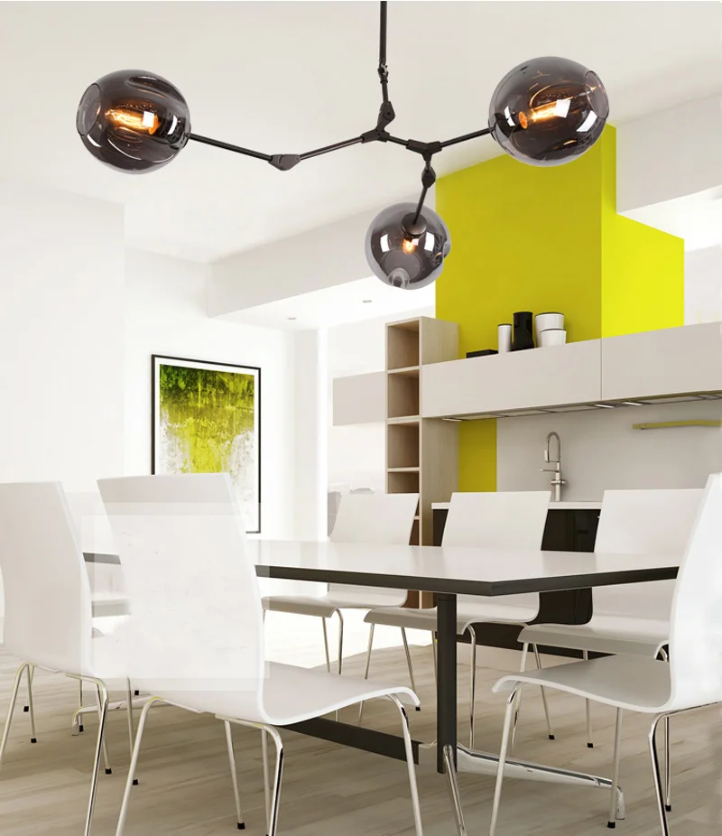 

Phube Lighting Modern Globe Branching Bubble Chandelier Light Lighting Inc LED Dimmable Bulbs Free Shipping