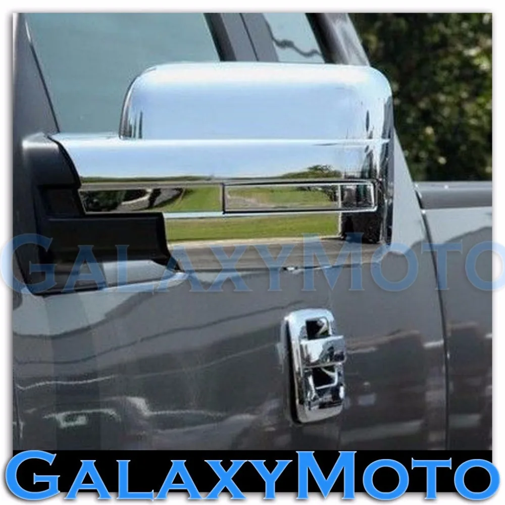 09-14 Ford F150 Truck Chrome Mirror without Turn Light Signal Full Cover a Pair
