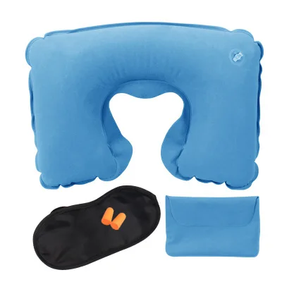

3 In1 Neck Pillow Inflatable Portable Car Headrest Soft Air Cushion for Home Office Travel U Shaped Travel Pillows
