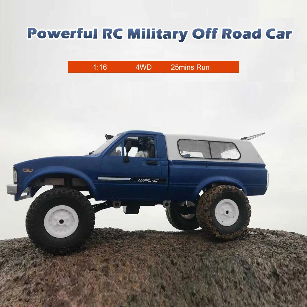 Оригинальный WPL C24 RC автомобиль 1:16 4WD радио управление внедорожный мини RTR Рок