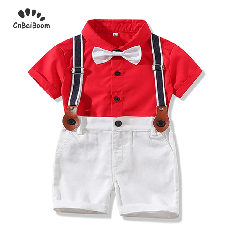 infant boy white shorts