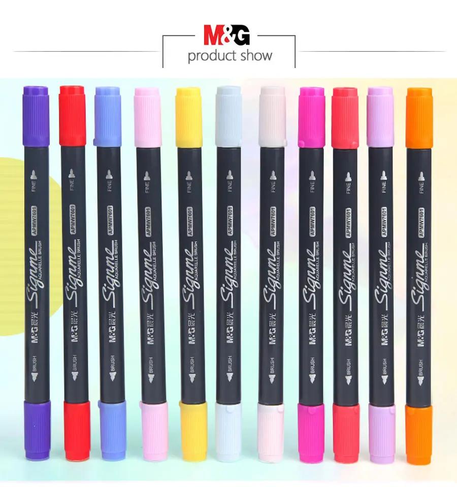 חוזרים לבית הספר: מארז 12/24 טושים צבעוניים - עם ראשים כפולים - החל מ- 8.18 $ + קופון! 2 1