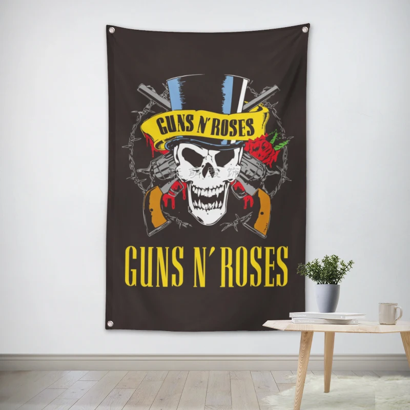 Баннеры с музыкальной группой GUNS N ROSES настенные флаги Гобеленовая ткань