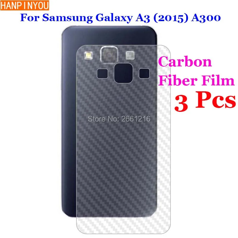3 шт./лот для Samsung Galaxy A3 2015 A300 4 5 дюйма 3D противоскользящая задняя пленка из