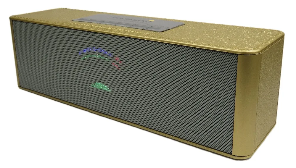 STARAUDIO High Quality Portable Wireless Bluetooth Mini Gold Speaker with USB TF Card AUX LED Lighting SGC-1017RGB | Электроника