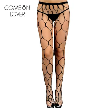 

HE3154 New arrival high quality big fishnet stockings black color sultry hexagon net pantyhose stockings fashion tight stockings