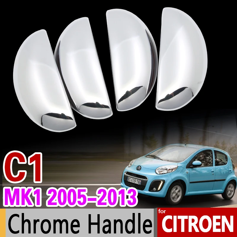 Car Chrome Door Handle Cover Trim For Citroen C1 Mk1 2005 2006 2007 2008 2010 2011 2012 2013 Car Accessories Stickers - Car Stickers - AliExpress