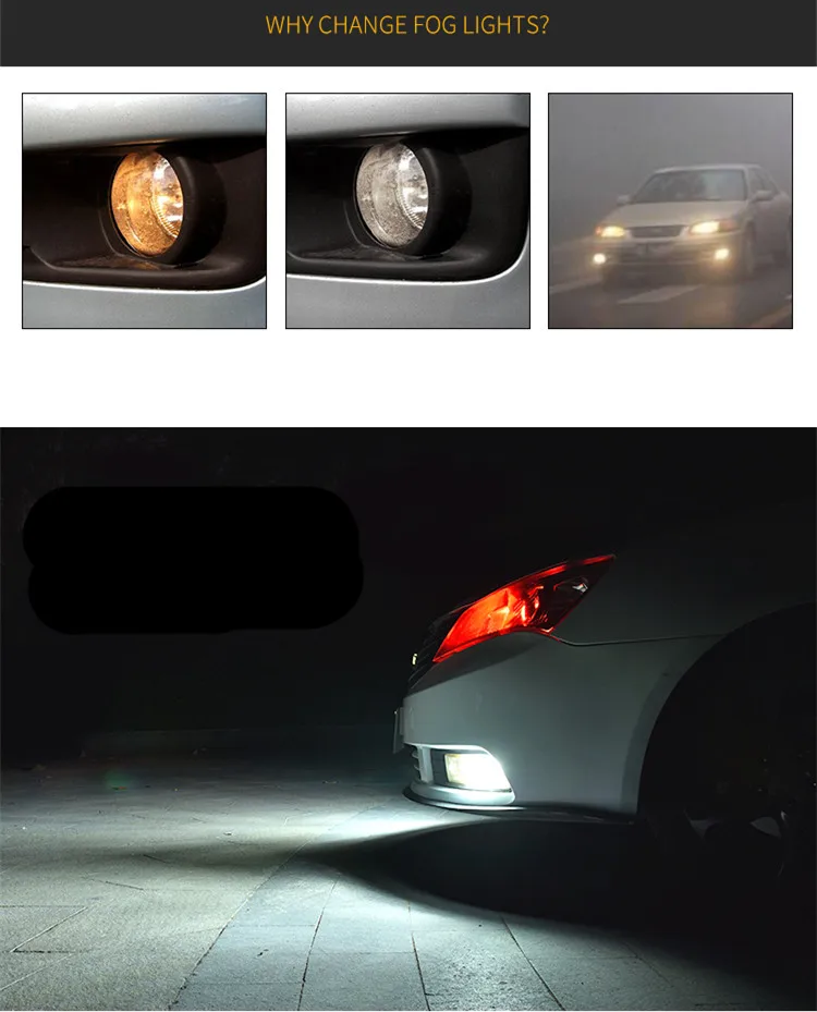 6-colors-H8-H11-Led-Fog-Lights-Bulb-1200LM-6000K-White-Car-Driving-Daytime-Running-Lamp