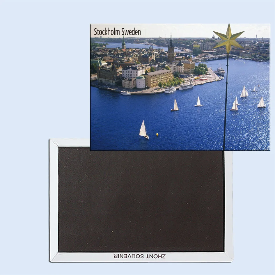 

Travel Refrigerator Magnets 78*54mm,Gamla Stan, Stockholm, Sweden Travel Rigid Fridge Magnets 25008