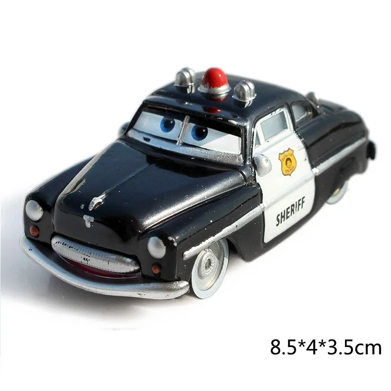 Дисней Pixar тачки металлический автомобиль 14 видов стилей Sarge Lizzie 1:55 литые под давлением машины из металлического сплава игрушки подарок на день рождения для детей Детские Машинки Игрушки - Цвет: Sheriff