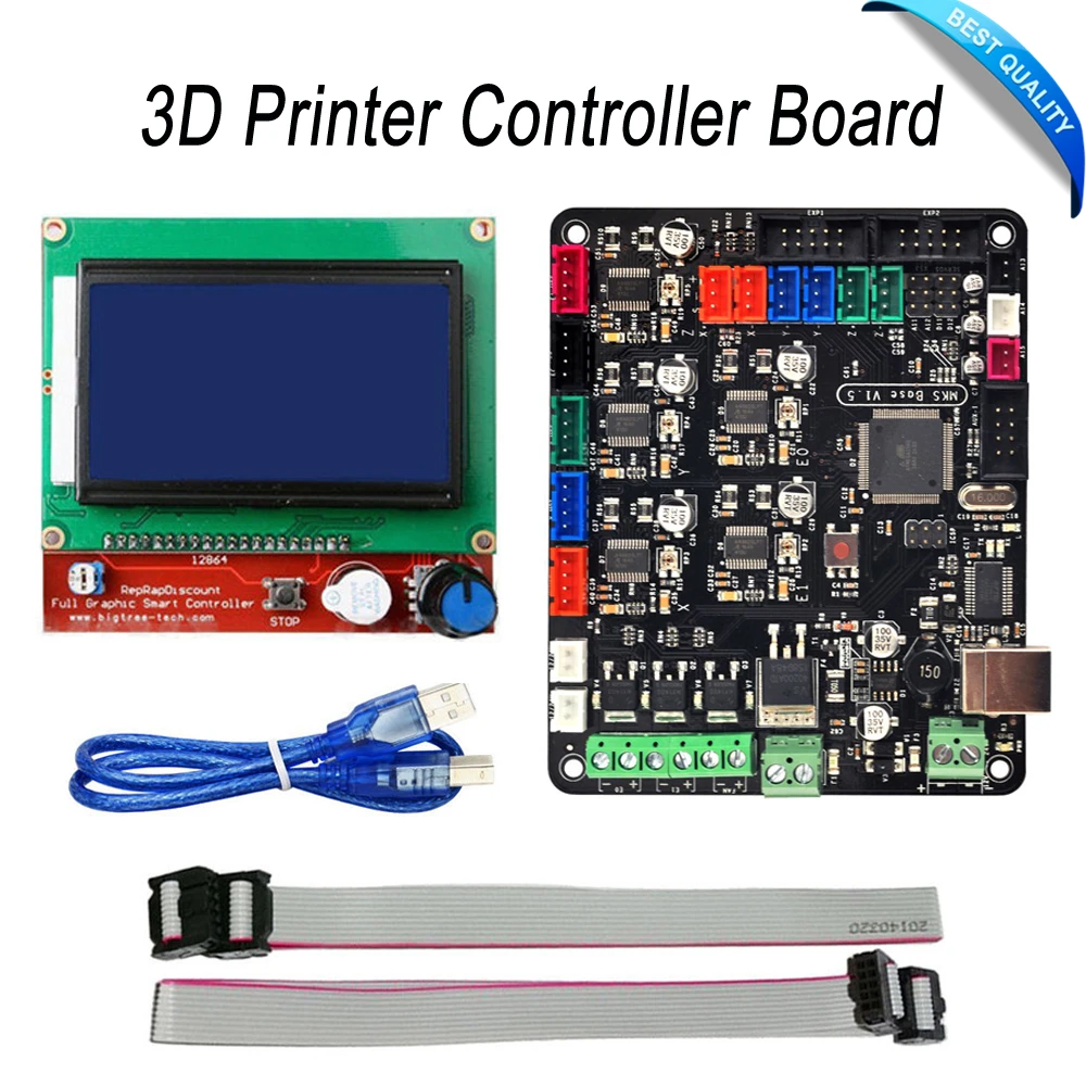 3D Printer Controller Board MKS Base V1 5 With Mega 2560 R3 Motherboard RepRap Ramps1 4
