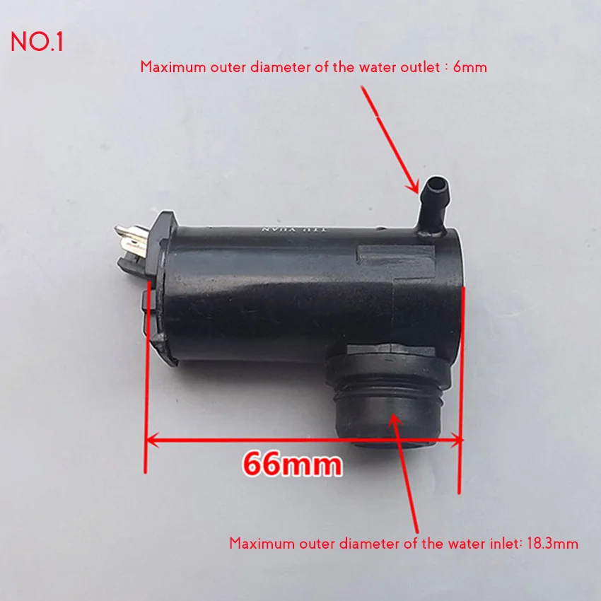 Водяной насос постоянного тока 12 В, распылитель воды для мытья автомобиля, лампа для мытья, насос с двойным выходом для воды, 3Lx2/мин, Электрический автомобильный насос для очистки окон - Напряжение: NO.1