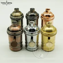 Ретро E27 Лампа Эдисона с винтовым цоколем, алюминиевая лампа, держатель для светильников, промышленная подвесная арматура, люстра, патроны, приспособление