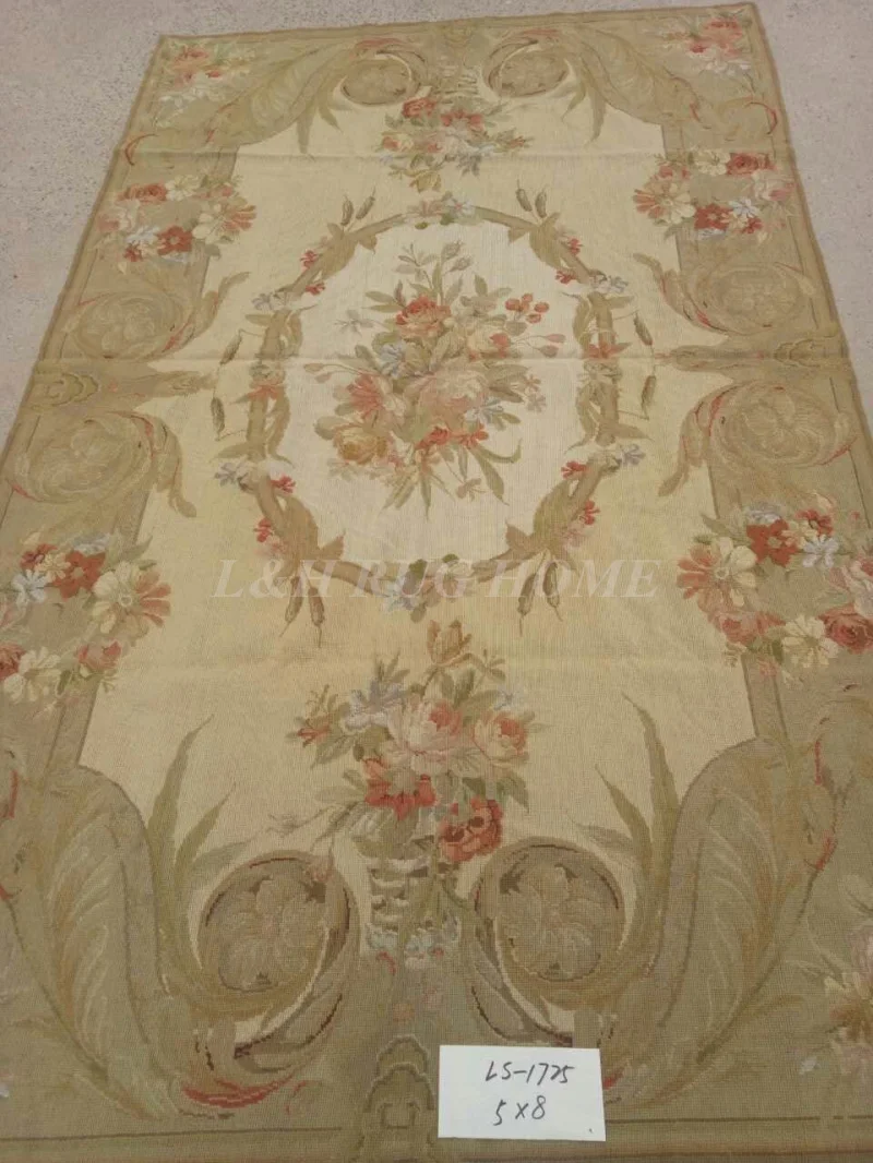 5'X8' ручная работа вязанное крючком шерстяное изделие ковры, ручная работа Новая Зеландия шерстяные ковры светло-зеленый