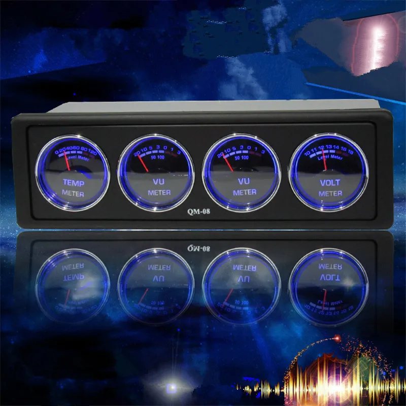 Модификация автомобиля многофункциональный автомобильный аудио анализатор спектра температура и напряжение аудио статус мониторинг автомобильный спектр анализ