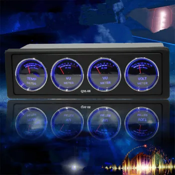 

Car modification multi-function car audio spectrum analyzer Temperature and voltage audio status monitoring car spectrum analyze