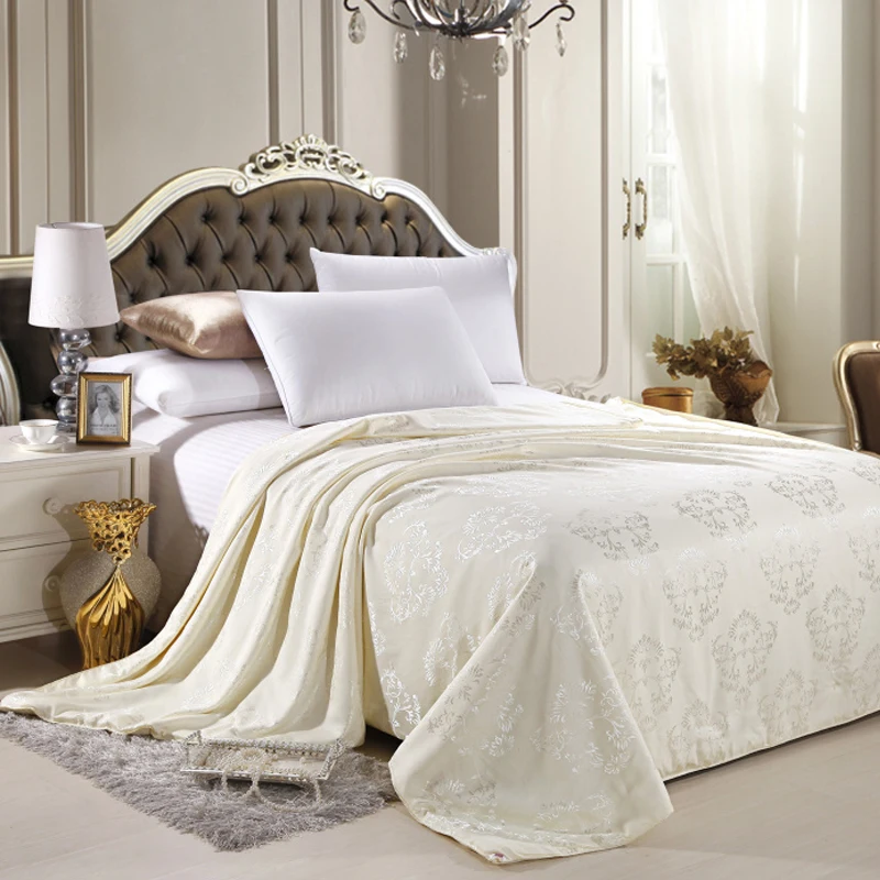 100 Mulberry Silk Natural Silk Blanket Twin Queen King Size Comforter