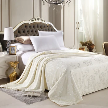 

Mulberry Silk Blanket 100% Silk Comforter Single Double Bed Twin Queen King Size Summer Quilt White Pink Yellow Soft Blankets