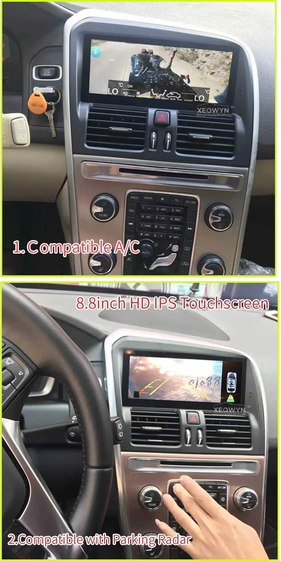 Perfect 8.8inch Quad Core RAM2G For Volvo XC60 / S60 2009-2015 Android 7.0 Car Radio Stereo GPS Navigation Support trip informaiton 5 Perfect 8.8inch Quad Core RAM2G For Volvo XC60 / S60 2009-2015 Android 7.0 Car Radio Stereo GPS Navigation Support trip informaiton 5