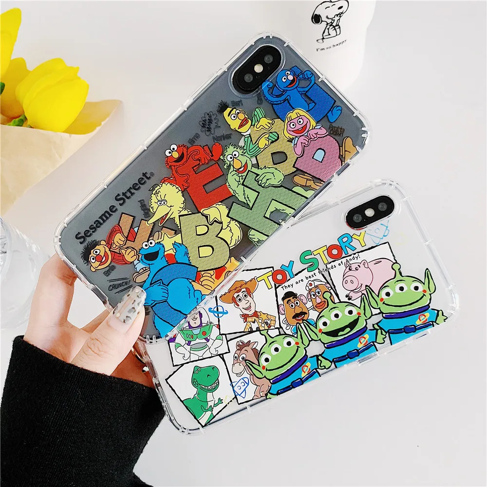 

2018 Air Cushion Toy Story Silicone TPU Case for iPhone X/XS/XR/XS MAX,Cute Phone Cover For iphone 6G/6plus/7G/8plus Fitted Case