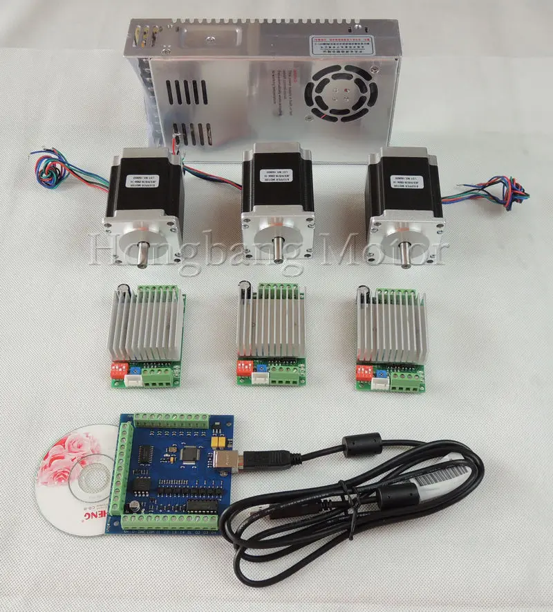 3 осевой комплект mach3 CNC USB драйвера TB6600 + карта контроллера шагового двигателя 100
