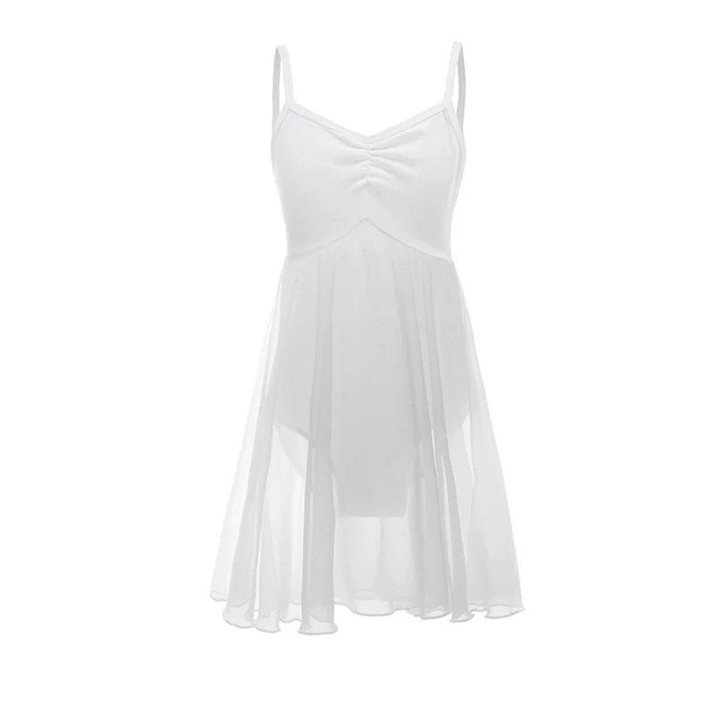 Ballet dress for girls empire lyrical dress camisole chiffon dance skirt high waist ballerina dress