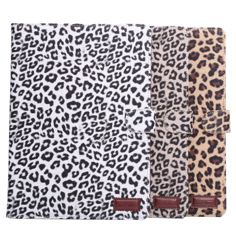 

Leopard Flip Stand Leather Skin Card Shell Case Funda Capa Cover For Apple iPad 9.7 2018/2017/Air/Air2 Tablet Coque +Film +Pen