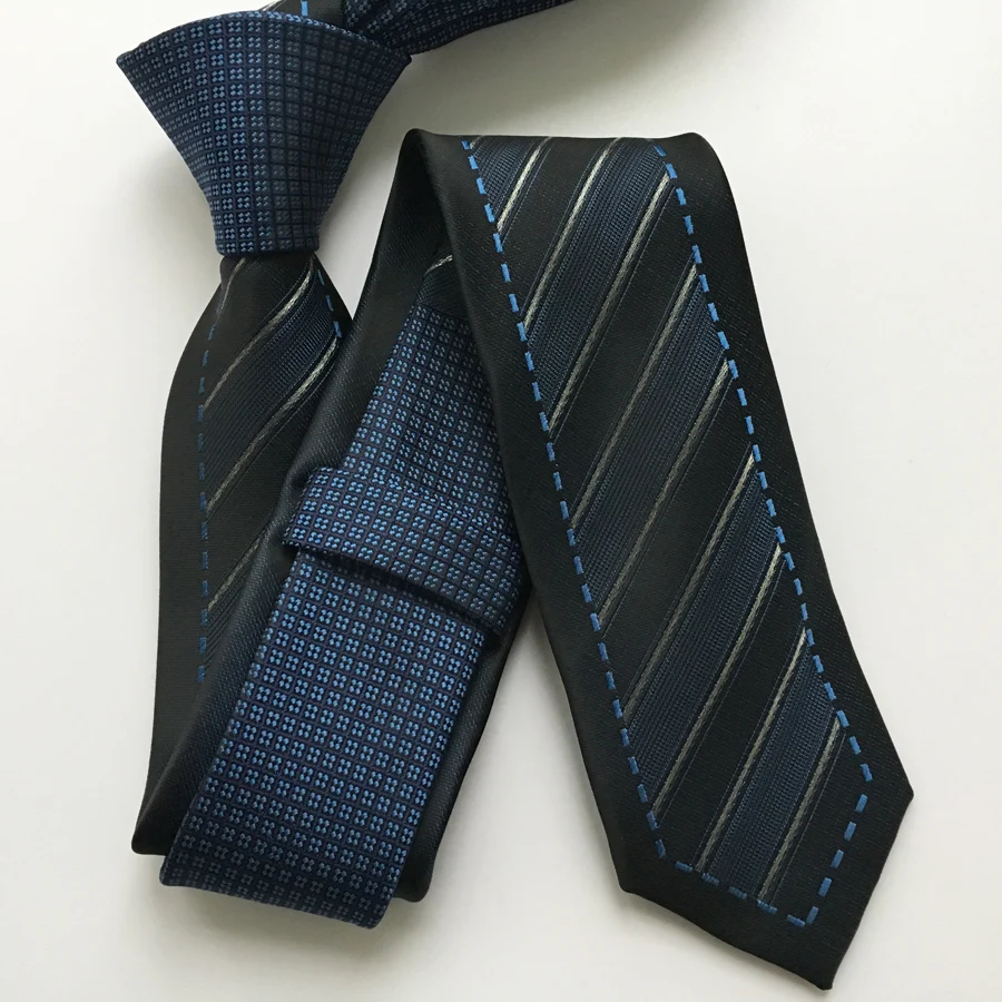 Новые модные тонкие мужские роскошные тканые галстуки красные сетки с узлом в полоску
