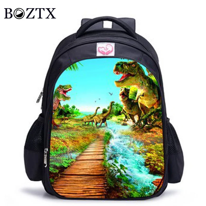 Jurassic World School Bags Kingdom Student Canvas Mochila - 