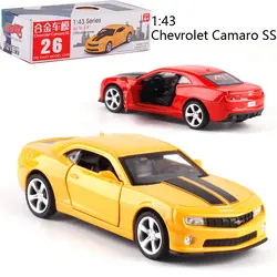 CAIPO 1:43 Chevrolet Camaro ss сплава отводной автомобиль модель литая металлическая модель автомобиля для коллекции друг Детский подарок