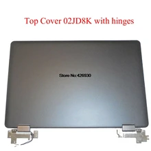 Ноутбук ЖК-Верхняя Крышка для DELL для Inspiron 15 7558 7568 02JD8K 2JD8K 02M4DK 2M4DK с петлями и кабелем 01 CVHJ 1 CVHJ задняя крышка
