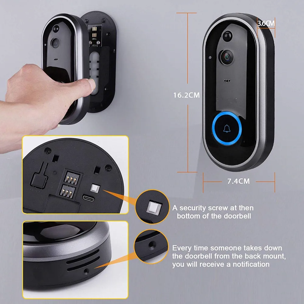 wireless WIFI IP video doorbell Intercom doorphone eyes for security smartphone video door bell camera call door phone system wireless WIFI IP video doorbell Intercom doorphone eyes for security smartphone video door bell camera call door phone system