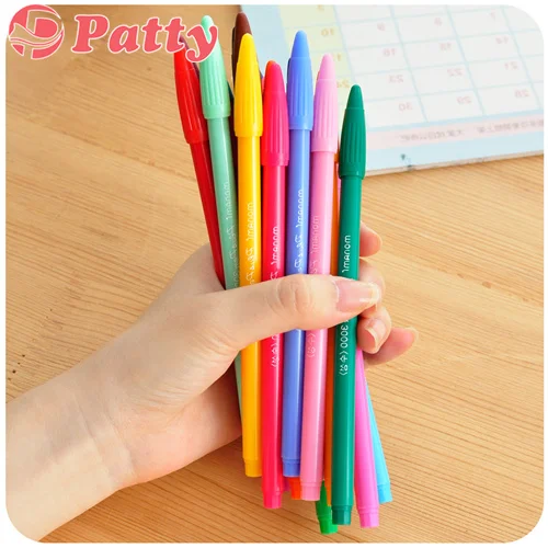

24 pcs/Lot Color gel pens Monami 3000c pen canetas escolar Zakka School supplies office material Korean stationery F261