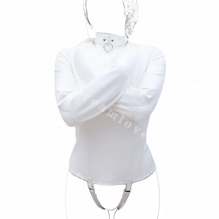 Женская кремово-белая прямая куртка для медицинской игры, искусственная кожа, курчавая фантазия, костюм для ролевых игр