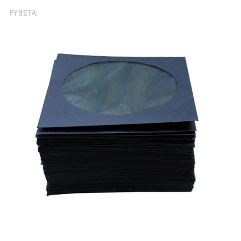 

100pcs-12.5*12.5cm 150gsm Black paper Disc CD DVD Sleeve Bag Cover Packaging Envelopes type Pack bags wedding party favor