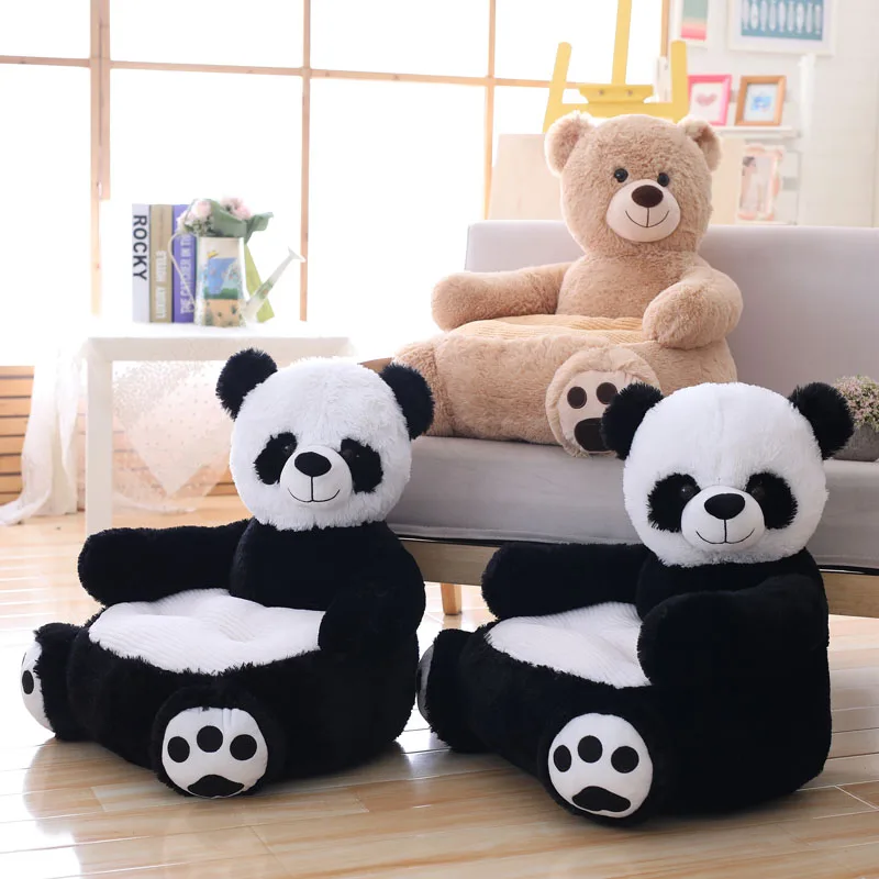 Dorimytrader Cartoon Panda Bear Child Sofa Mini Chair Leisure Sofa Tatami Baby Infant Kindergarten Sofa Stool 50x50cm DY50589 (2)